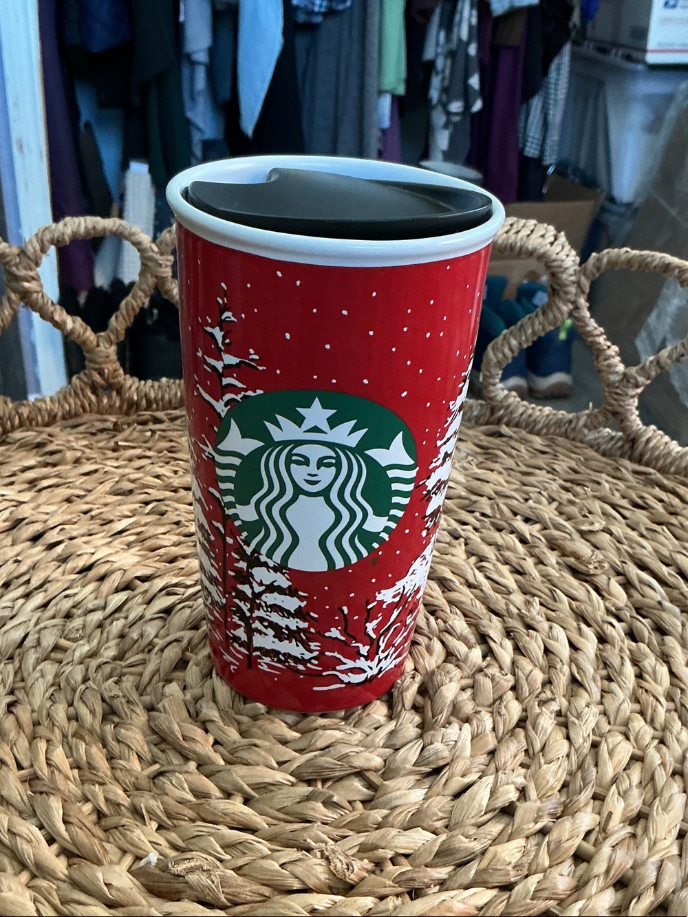 Starbucks Red and Green Holiday Travel Tumbler